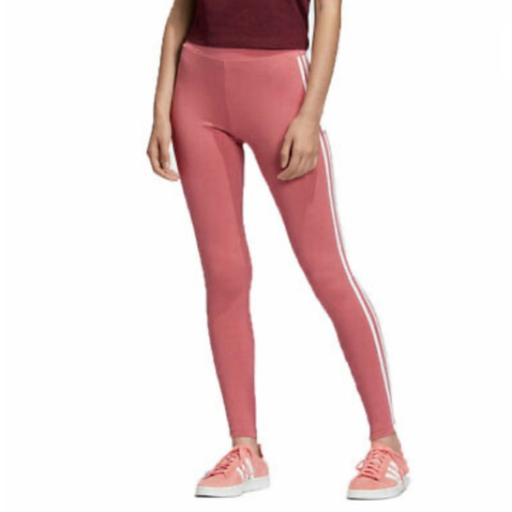 Adidas originals 3 stripe leggings (pink)